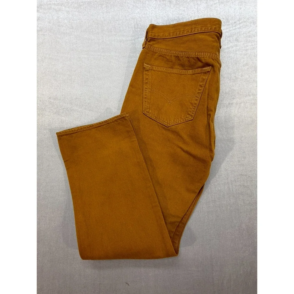 Levis 501 Men's Original‎ Fit Button Fly Tobacco Colored Jeans 36x30 NWT